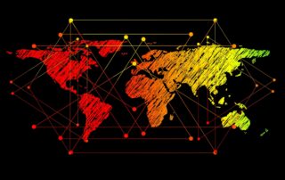 internationella frågor - internationellt företagange karta.